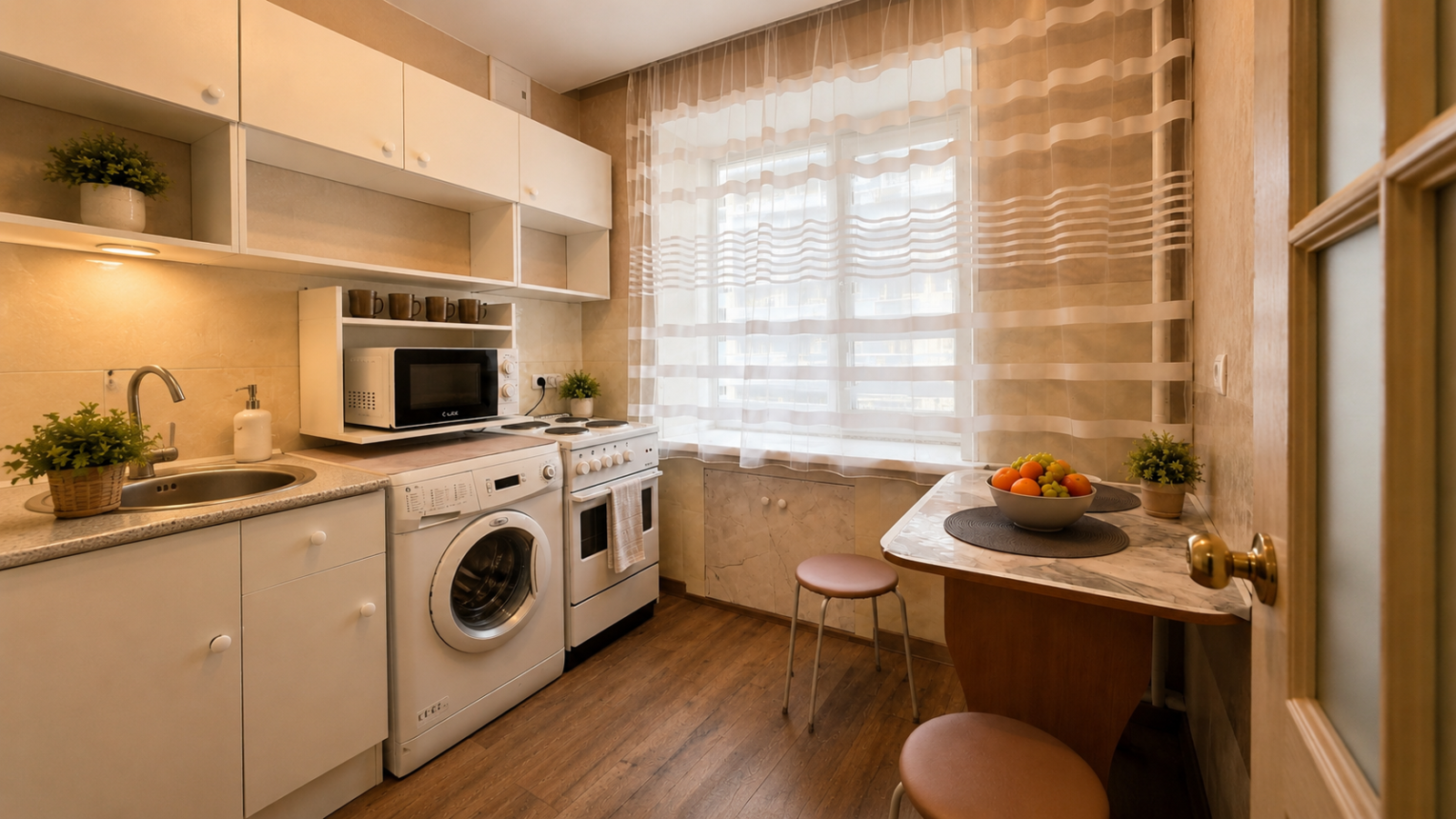 1-к. квартира, 35 м², 2 кровати