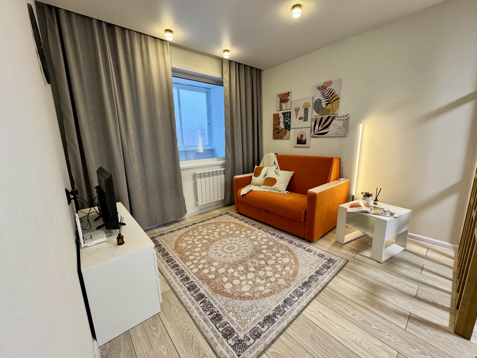 Светлая современная 1-комнатная квартира • 40 м² • До 4 гостей