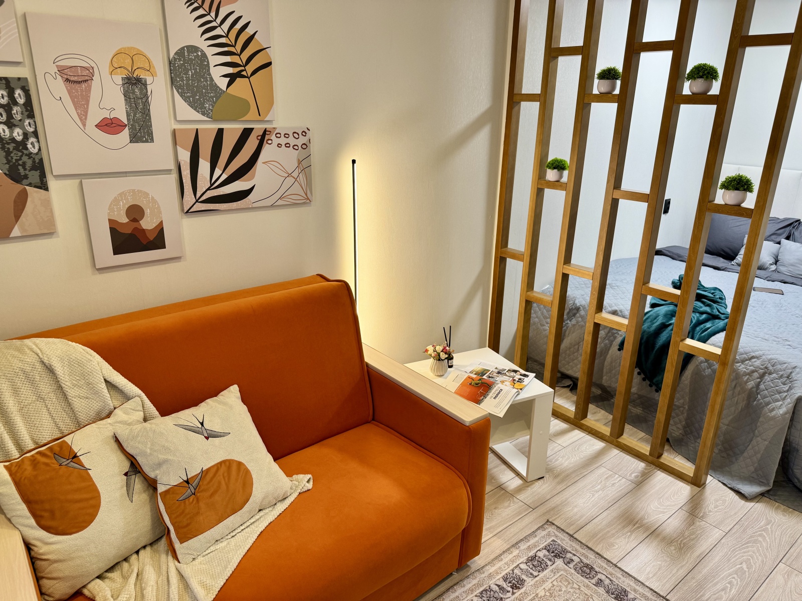 Светлая современная 1-комнатная квартира • 40 м² • До 4 гостей