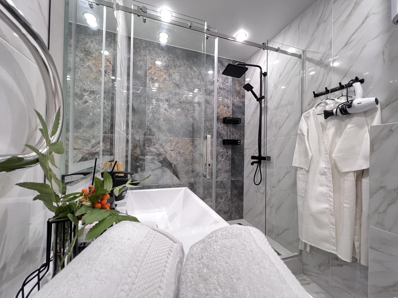 Терраса на 13 этаже с видом на реку