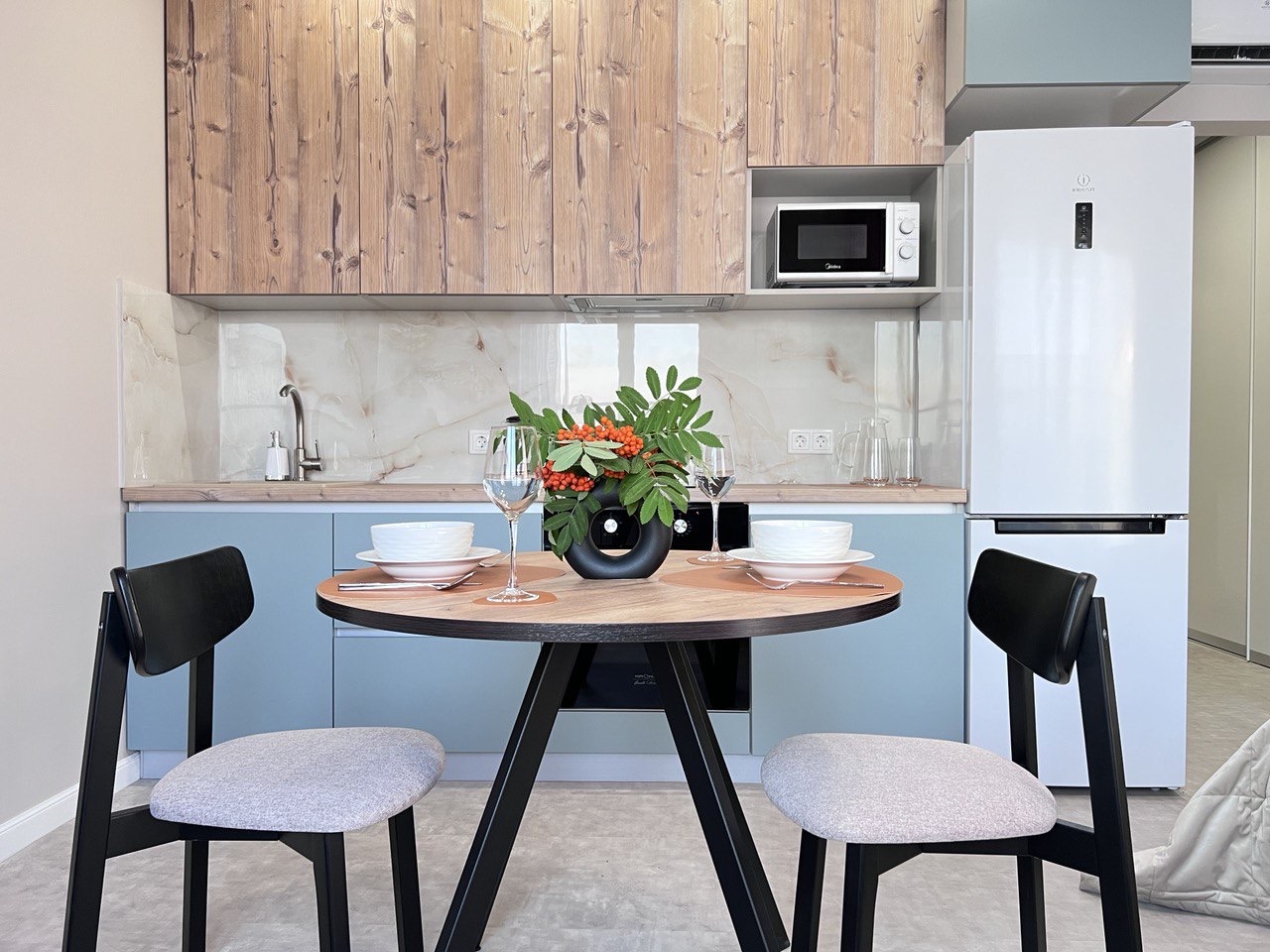 Терраса на 13 этаже с видом на реку