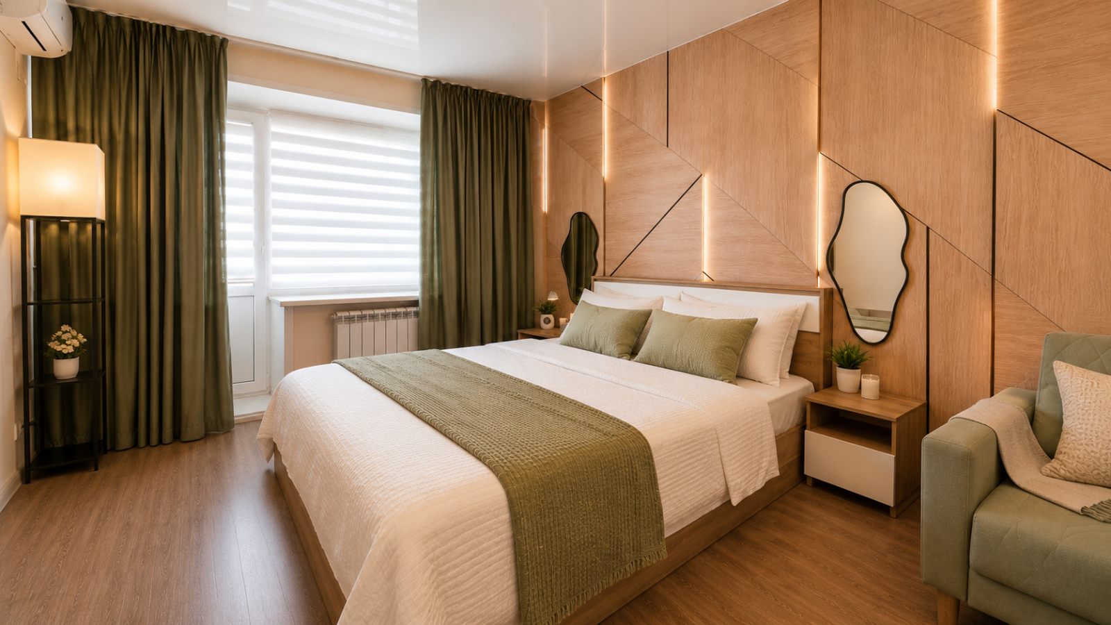 1-к. квартира, 35 м², 2 кровати