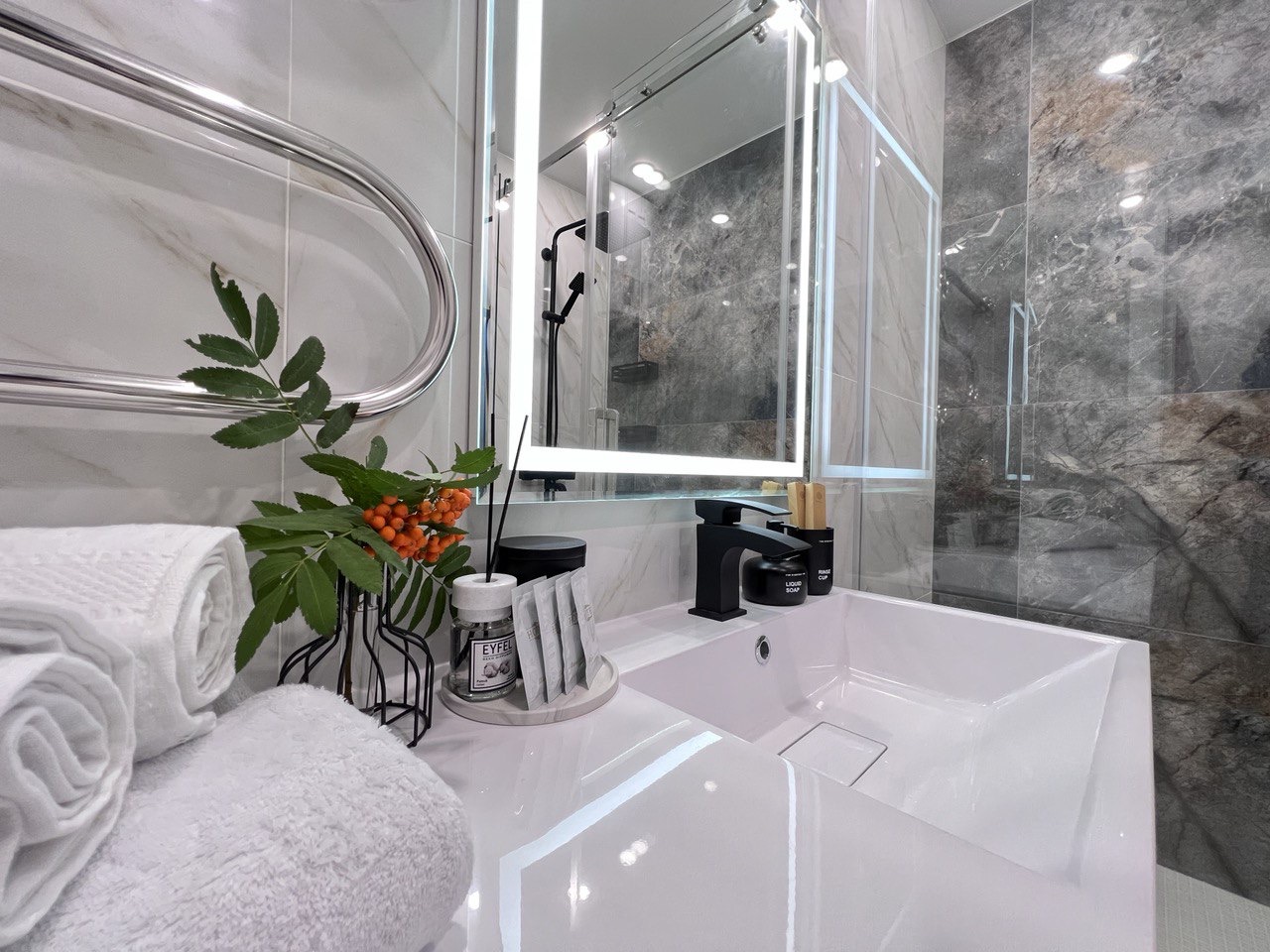 Терраса на 13 этаже с видом на реку