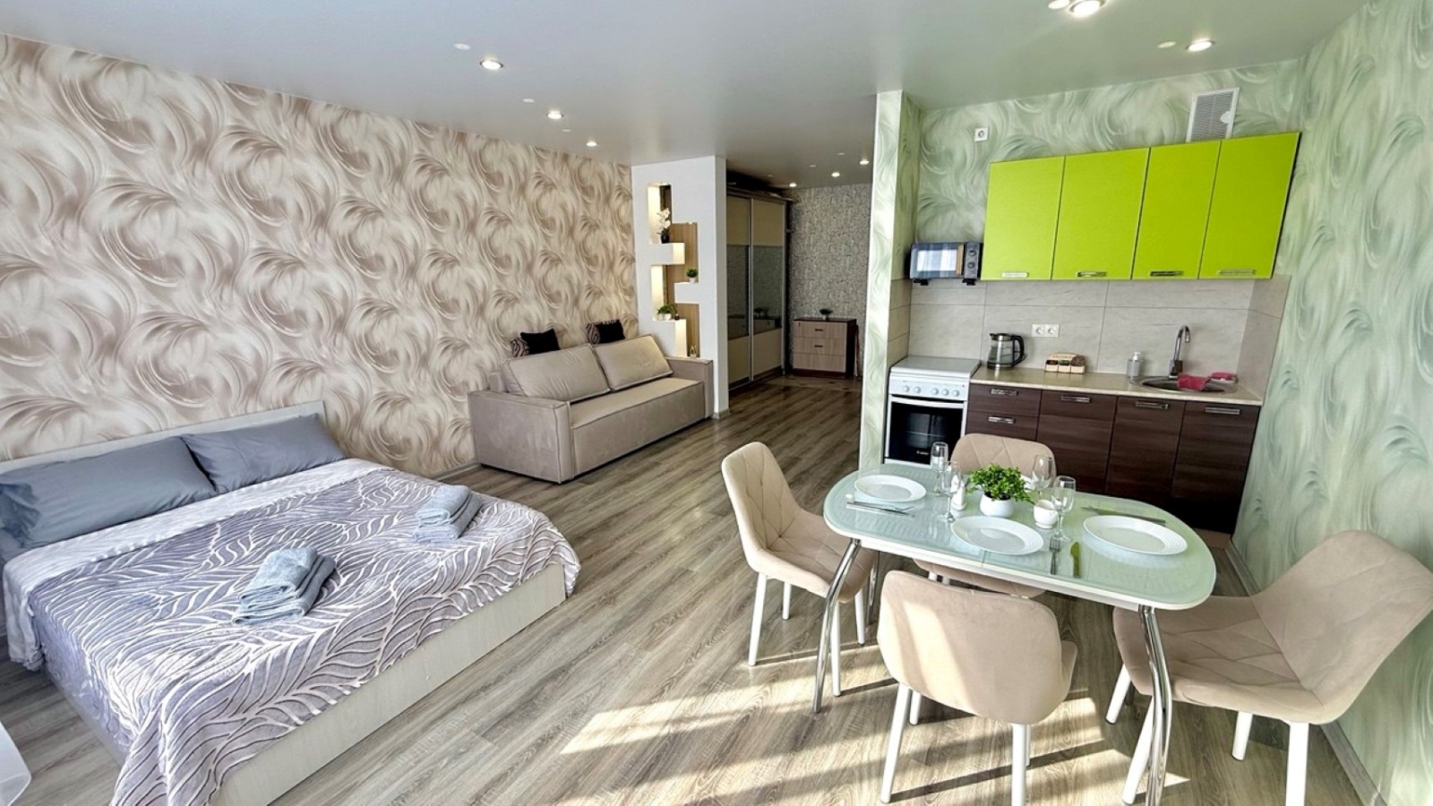 Уютная студия для комфортного проживания