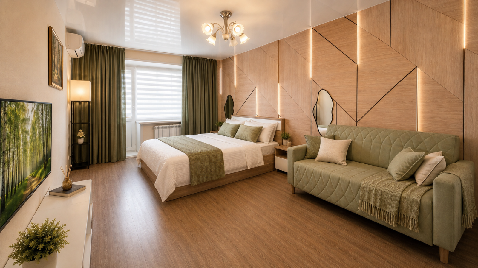 1-к. квартира, 35 м², 2 кровати